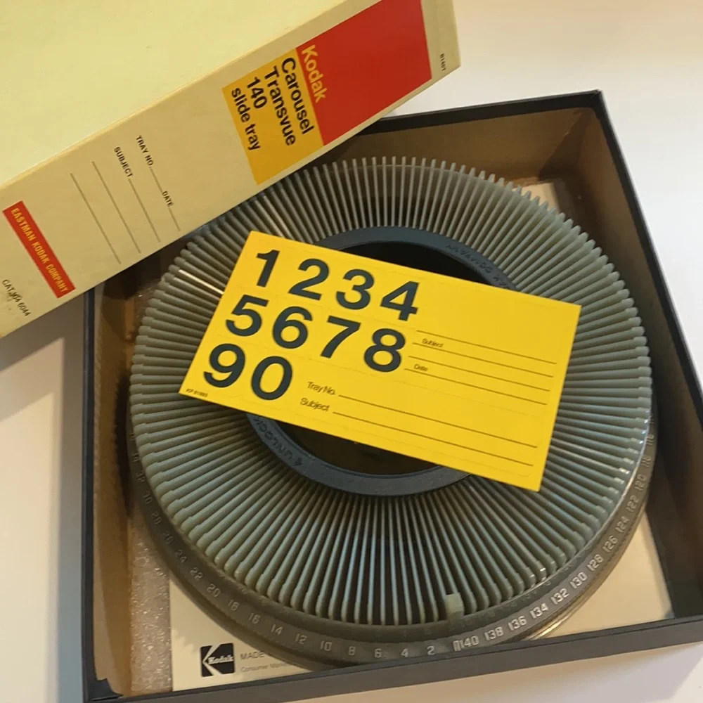 Kodak Carousel Transvue 140 slide tray Vintage Photography Storage